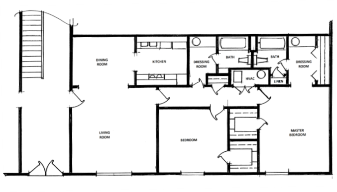 2 Bedroom, 2 Bath - Large Floor Plan 3